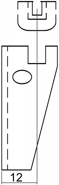 Metallhalterung 4-fach inkl. Schallschutz